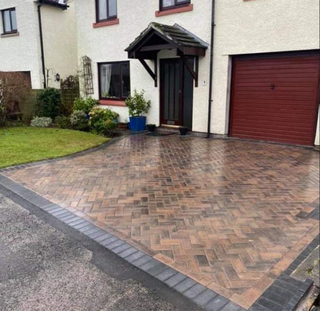 Block paving driveway